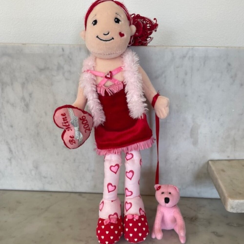 GROOVY GIRLS VIVICA 2006 Be Mine Soft Plush Limited Edition Doll & Poodle Dog